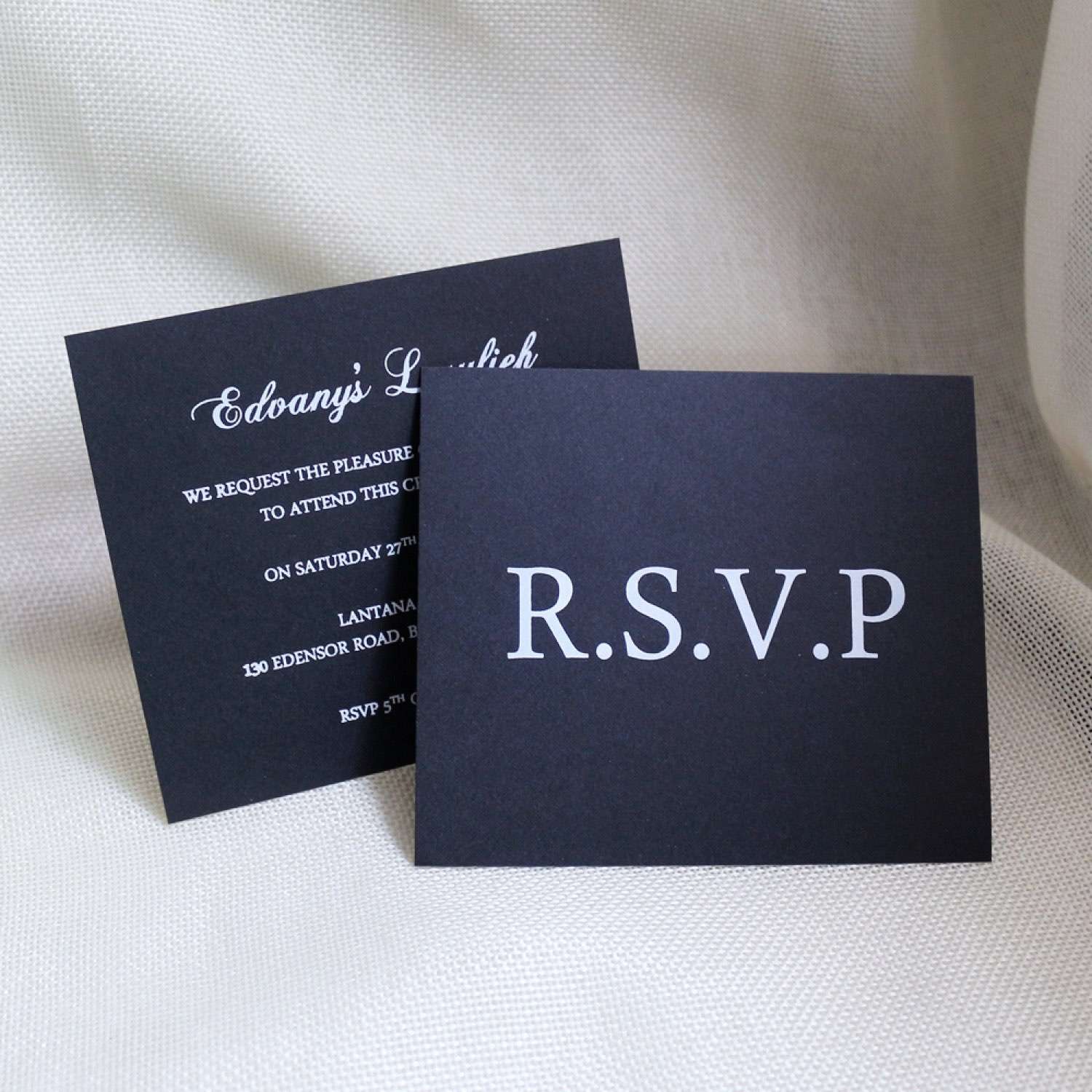Pocket Invitation Card Hard Cover Invitation Personalized Custom